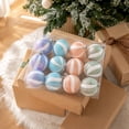thumbnail image 3 of WWG Christmas Ball Ornaments, Plastic Christmas Tree Decorations, Hanging Holiday Ornament Set with Caps and Rope, Easy to Hang, Lightweight, for Indoor Christmas Tree, Home Decor, 3 of 9