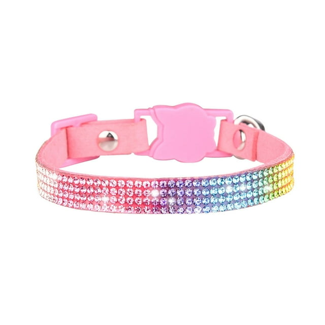 Collier pour Chat Ajustable avec Strass et Nœud Papillon Élégant avec Boucle en Métal Sécurisée