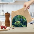 thumbnail image 6 of Frog Lotus Leaves Napkin Holder for Table Clear Napkin Stand Paper Holder Acrylic Organizer Dispenser Napkins for Dinner Kitchen Restaurant Room, 6 of 8