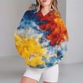 thumbnail image 2 of Bovemsi Sweatshirt for Women Oversized Sweatshirts Long Sleeve Shirts Pullover Fall Clothes With Pocket Comfort Hoodie, 2 of 4