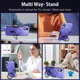 thumbnail image 5 of Design for iPhone XR Case, Built in Kickstand & Ring Holder  Grade Heavy Duty Shockproof Protective Phone Phone Cases for Apple iPhone XR 6.1", Purple, 5 of 16