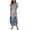 Navy, variant on Summer Beach Dresses for Womens 2025 Plus Size Fashion Sexy Printing Pocket Short Sleeve V-Neck Dress