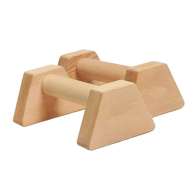 Parallettes en Bois Robustes pour Entraînement de Gymnastique