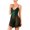 Green, variant on Women Lace Mesh Slip Lingerie Chemise Soft Sheer Lightweight Solid Color Summer Sleepwear V Neck Spaghetti Strap Loose Flowy Breathable Home Date Night Night Dress