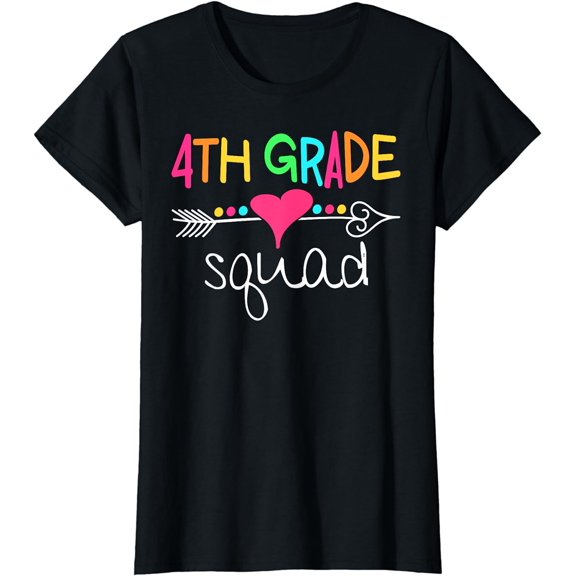 4th Grade Squad Fourth Teacher Student Team Back To School T-Shirt