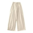 thumbnail image 5 of breaise Girls Wide Leg Pants Lightweight Casual Elastic High Waist Straight Leg Pants Summer Loose Trousers, 5 of 6