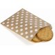 thumbnail image 1 of 5.5x7.75 Inches Kraft Paper Bags Pack of 100 Flat Greaseproof Paper Bags Greaseproof Envelopes, Paper Snack Bags Cookie Bags Popcorn Bags Brown Dot, 1 of 4