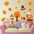 thumbnail image 7 of Vikakiooze Home Decor Wall Decor Wall Sticker Self Thanksgiving Wall Stickers Bedroom Living Room Bedside Home Stickers Leaf Wreath, 7 of 7