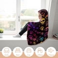 thumbnail image 5 of Gothic Skull Fleece Wearable Blanket for Adults with Halloween Themed Hooded Blanket Warm Cozy Bones Gift for Women, 5 of 6
