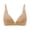 Khaki, variant on Women's Summer Front Closure Bras Deep V Comfortable Supportive Seamless Underwire