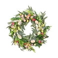 thumbnail image 2 of yuksok Artificial Flower Eucalyptus Leaves Backdrop Spring Summer Easter Egg Wreath, 2 of 9