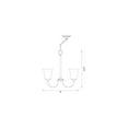 thumbnail image 4 of Designers Fountain Bronson 3 Light Brushed Nickel Chandelier, D278M-3CH-BN, 4 of 4