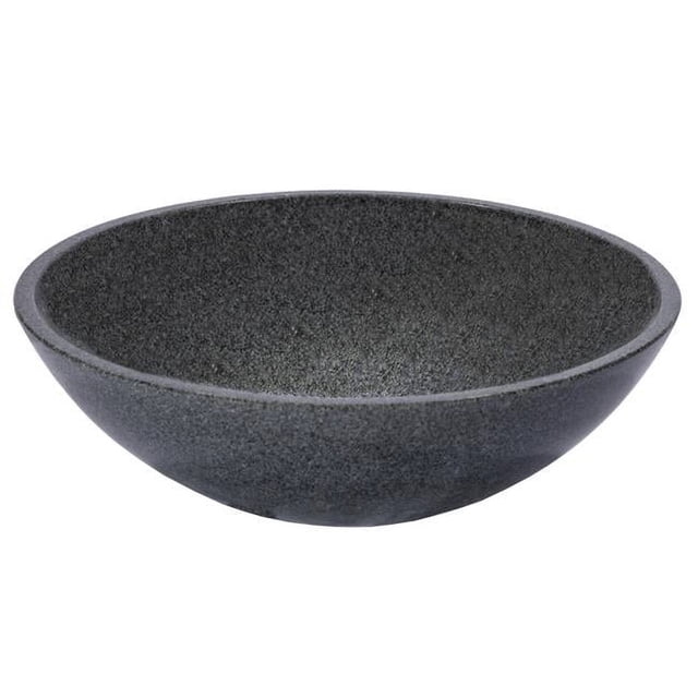 Eden Bath EB-S059SG-P 16.5 x 5.9 Po. Bol d'Évier Rond en Granit Sésame, Gris