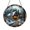 Acrylic 3.5 Inch, variant on Rustic Forest Cabin Stained Glass Style Window Hanging Suncatcher, Decorative Winter Lodge Glass Style Art Panel for Cabin Window Decor Ornament Gift