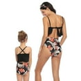thumbnail image 4 of FLMEI Family Mother Daughter Swimsuits 2PCS Parent-Child Girls Bikini Women Bathing Suit Set for Toddler Kids Mom Two Piece Halter Swimwear, 4 of 9