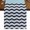 Navy blue blue, variant on Grey Chevron 48 Inch Table Runner, Geometric Ocean Abstract Wavy Striped White Farmhouse Dresser Scarf Cotton & Linen Tablerunner for Dining/Kitchen Island/Holiday Party Décor 13" x 48"