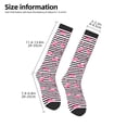 thumbnail image 5 of Easygdp Flamingos Soccer Socks Sport Knee High Socks Calf Compression Athletic Socks for Men and Women, 5 of 9