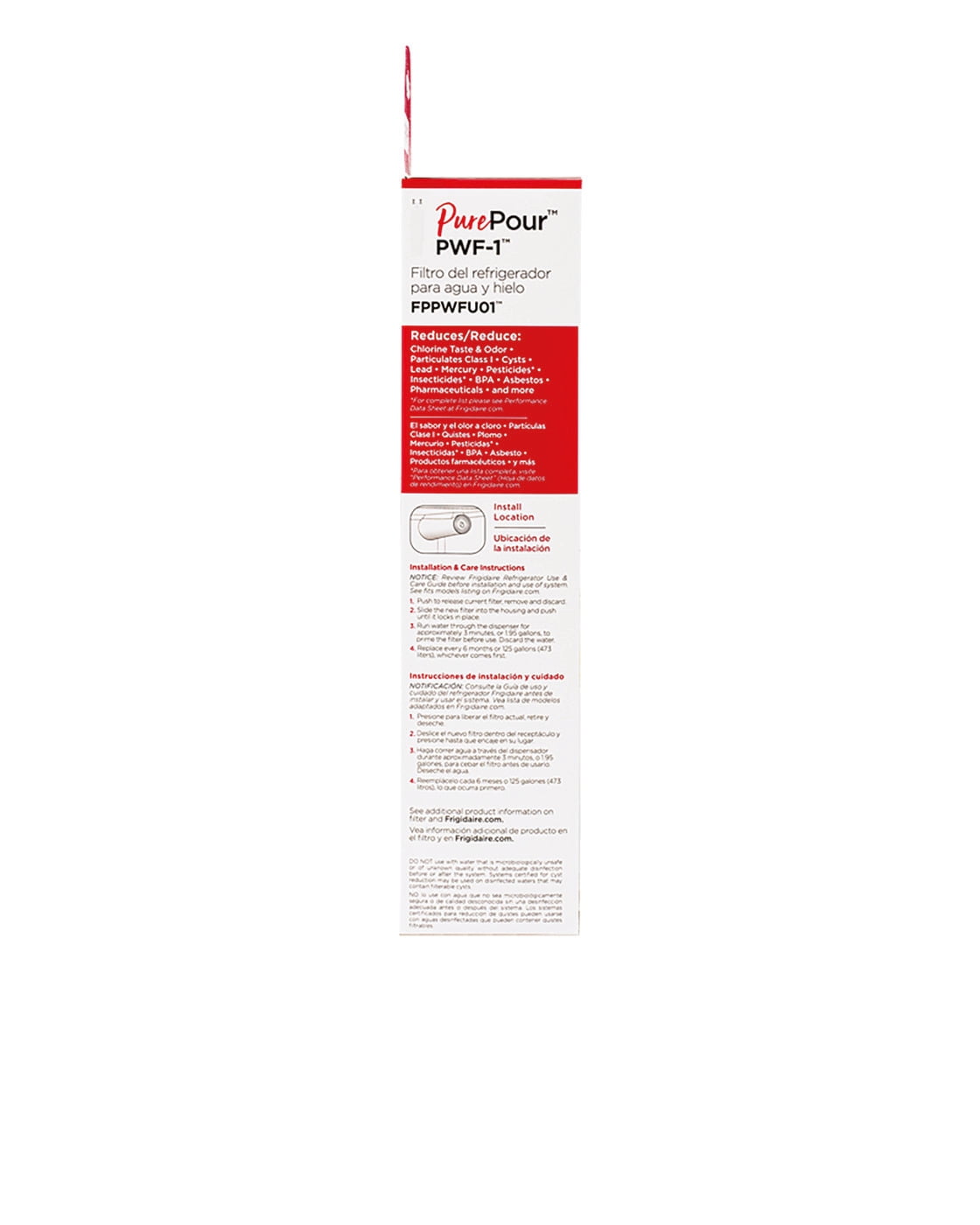 Frigidaire FPPWFU01 PurePour Water and Ice Refrigerator Filter PWF-1