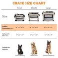 thumbnail image 4 of CL.HPAHKL Collapsible Dog Crate for Large Dogs, 42 Inch Dog Cage Extra Large Soft Portable Dog Carrier with Mesh Doors and Storage Bags, Folding Soft Crate Pet Carrier Indoors Outdoors Travel, Beige, 4 of 7