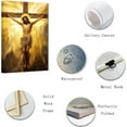 thumbnail image 5 of ZHONGYUTONG Jesus Canvas Wall Art God on the Cross Pictures Prints Christian Spiritual Poster Artwork Home Decor for Office Prayer Room Framed (24.00" x 36.00"), 5 of 6