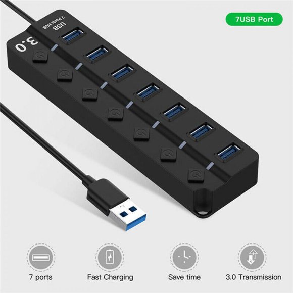 Seven-port HHB With Switch New (Without Battery)