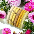 thumbnail image 6 of Ella & Elly Plus Summer Beach Yellow Lemon Beaded Stretch Bracelet Set, 6 of 6