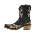 thumbnail image 3 of Roper Womens Wynona Floral Embroidered Snip Toe Cowboy  Ankle Boots, 3 of 5
