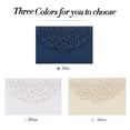 thumbnail image 3 of yeacher Elegant Floral Invitation Set for Weddings & Special Events - 10-Piece Pearl Paper Cards with Intricate Rose Design, Inner Sheets Included, Ice White, 3 of 6