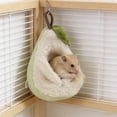 thumbnail image 5 of Sugar Glider Sleeping Pouch, Warm Plush Hamster Hammock with Hanging Loops, Small Animal Hideout Nest for Guinea Pig, Squirrel, Ferrets, Winter Cozy Cage Accessories for Mice, Gerbil, 5 of 9