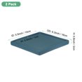thumbnail image 2 of Uxcell 2-Pack Plato de Cerámica para Plantas, Bandeja Captadora de Agua de 6.3 Pulgadas, Saucers para Macetas de Plantas de Interior [Cuadrado Azul Oscuro], 2 of 7