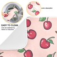 thumbnail image 3 of Yayeee Dish Drying Mat for Kitchen Counter Ultra Absorbent Easy Clean Pad 18x16", Cherries Pattern, 3 of 7