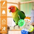 Bird Stand Perch Toy with Rotating Balls Creative Rotating Bell Balls