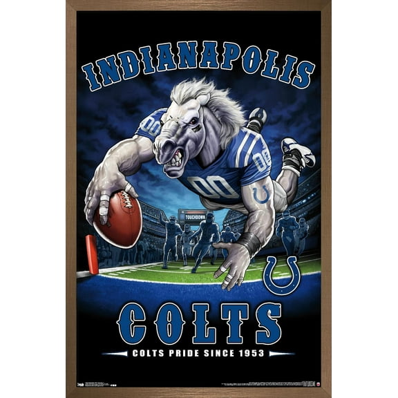 NFL Indianapolis Colts - End Zone 17 Wall Poster, 22.375" x 34", Framed