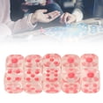 thumbnail image 1 of 20pcs 6 Sided  Set,Round Corner Board Game  Transparent Dices Rounded Corner  For Board Games And Teaching Math, 1 of 8