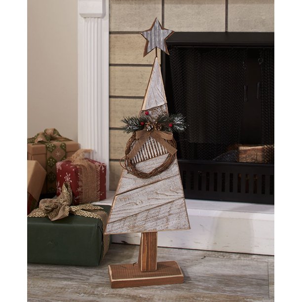 The Lakeside Collection Vintage Wood Christmas Trees Small Walmart