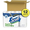 Scott RapidDissolving Toilet Paper for RVs & Boats, 12 Double Rolls