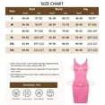thumbnail image 6 of MANIFIQUE Women Shapewear Dress Full Slip Tummy Control Body Shaper V Neck Adjustable Spaghetti Strap, 6 of 6