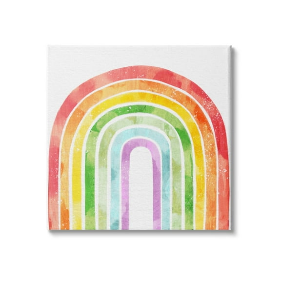 Stupell Indtries Classic Rainbow Sky Distressed Arch Patterns,17 x 17,Design by Ziwei Li