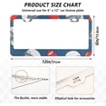 thumbnail image 3 of Coolnut Rugby Pattern 2 Holes Car License Plate Frames 2PCS, Car License Plate Holder with Screw Caps Cover Set Automotive Exterior Parts Decoration for US Vehicles, 3 of 7
