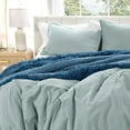 thumbnail image 4 of Bare Home Washed Duvet Cover Set - Ultra-Soft - Premium 1800 Collection - 3 Piece - King/Cal King, Sea Spray, 4 of 8