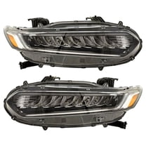New Pair Of Headlights Compatible With Honda Accord Touring Sedan 2018 2019 2010 By Part Numbers 33100TVAA11 33150TVAA11 HO2503188 HO2502188