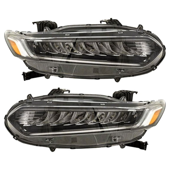 New Pair Of Headlights Compatible With Honda Accord Touring Sedan 2018 2019 2010 By Part Numbers 33100TVAA11 33150TVAA11 HO2503188 HO2502188