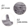 thumbnail image 3 of OUNONA Soft Grey Cat Carrier Apron Pet Holding Bag Multifunctional Sleeping and Carrying, 3 of 7