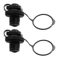 thumbnail image 1 of QualitChoice 1Pair Screw Air Valve Caps for Kayak Black Inflatable Boat Raft Pool Canoe, 1 of 6