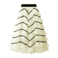 thumbnail image 5 of Falda tutú larga transparente para mujer, falda midi de malla de tul en capas, falda de baile de varias capas para vacaciones, falda suelta de color pastel para fiesta de Halloween, 5 of 5