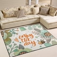 thumbnail image 2 of SKYSONIC 80x58 inches Lightweight Soft Area Rug Mat Indoor Floor Rugs Home Decoration for Kids Room Living Room Enjoy The Day Jungle, 2 of 6