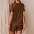 thumbnail image 4 of Bzhegqhd Fashion Women's Solid Color Sleeveless Shirt Pants Casual Home Wear Pajama Set, 4 of 7