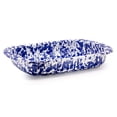 thumbnail image 2 of Cobalt Swirl Pattern 3 qt Baking Pan Golden Rabbit Enamelware, 2 of 5