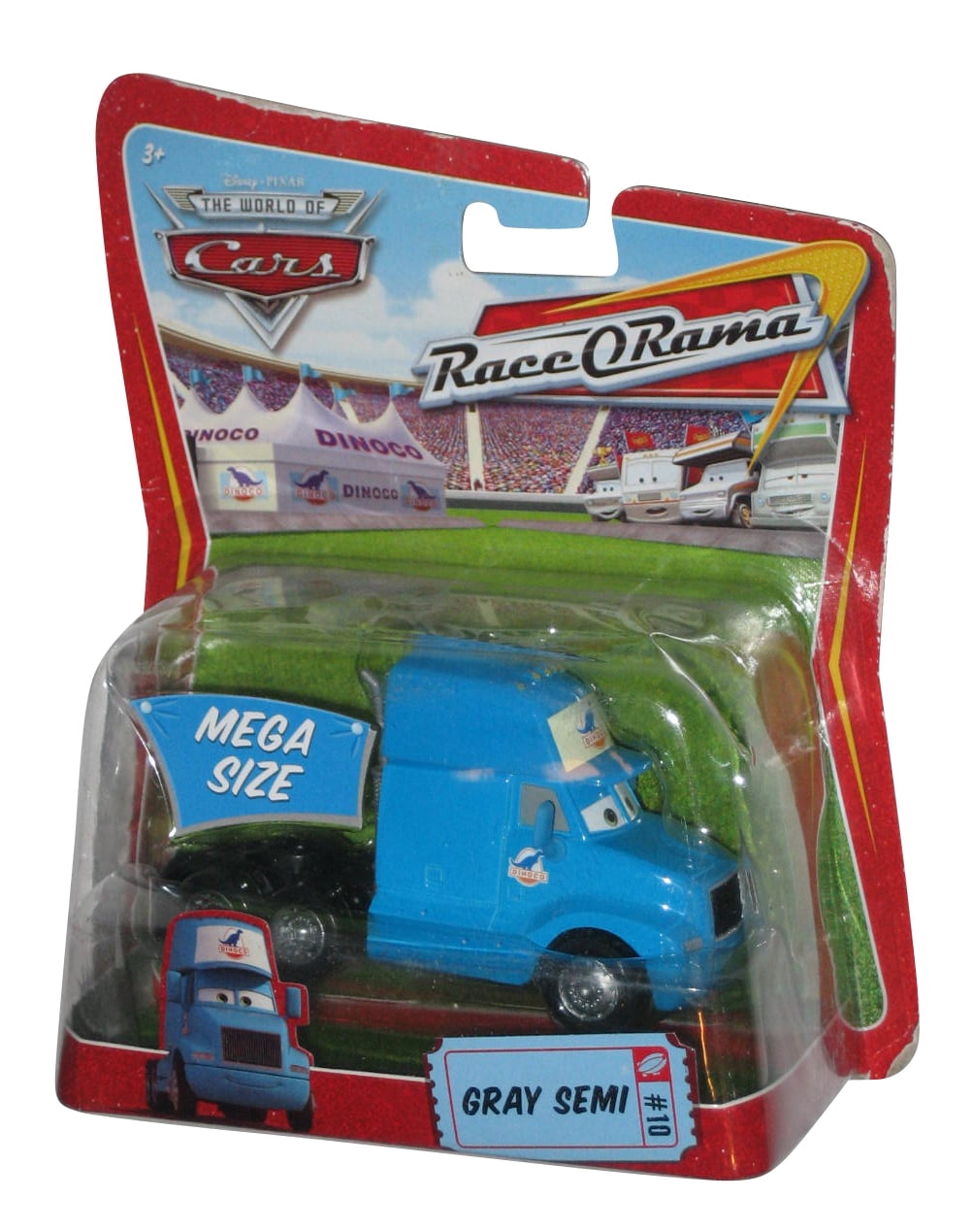Disney Pixar Cars Movie Oversized Vehicle Kings Gray Semi Die Cast Toy