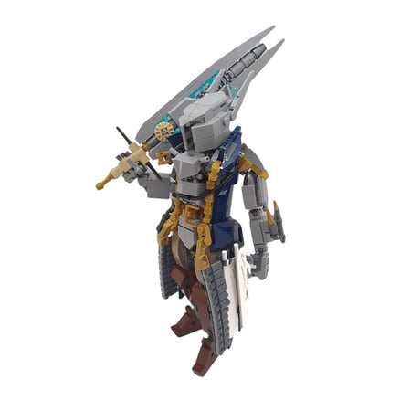 Warden Mecha Building Blocks Set Sci-Fi Guardian Robot Detailed Collector’s Item Compatible with Major Brick Brands